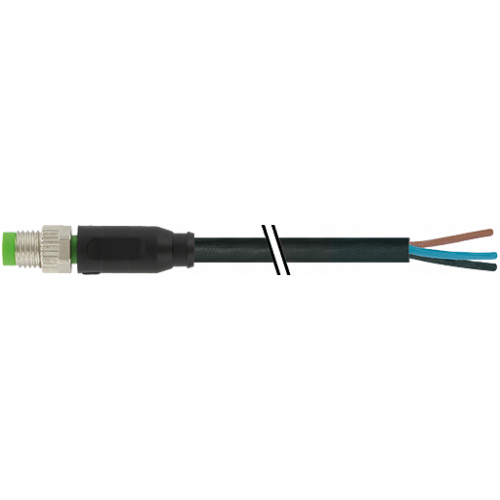 7999-08001-6130100 M8 male 0° A-cod. with cable