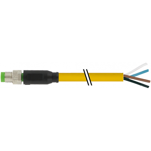 7999-08011-0340500 M8 male 0° A-cod. with cable