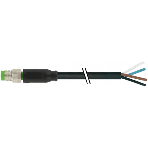 7999-08011-6340150 M8 male 0° A-cod. with cable