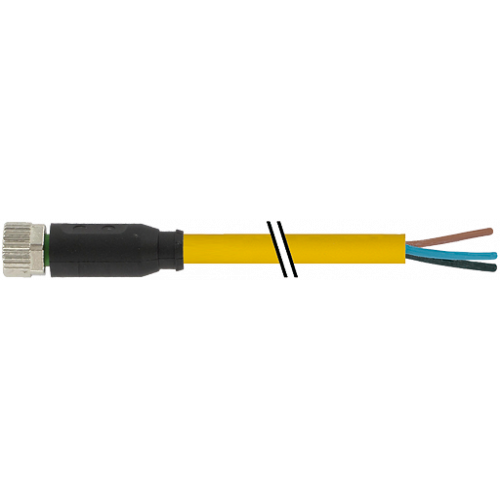 7999-08041-0530300 M8 female 0° A-cod. with cable