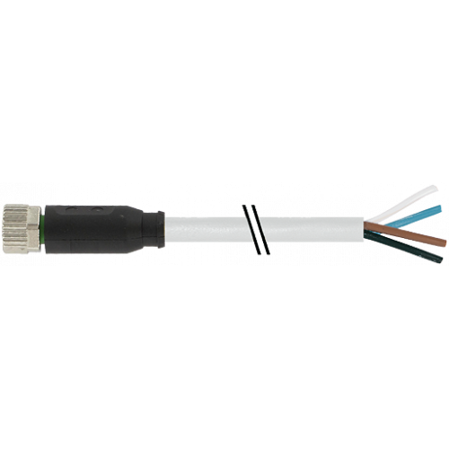 7999-08061-2140500 M8 female 0° A-cod. with cable