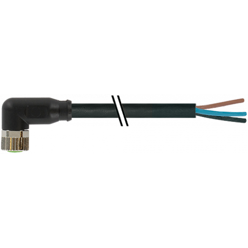 7999-08081-6130060 M8 female 90° A-cod. with cable