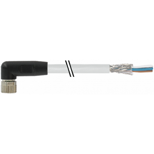 7000-08781-2400300 M8 female 90° A-cod. with cable shielded