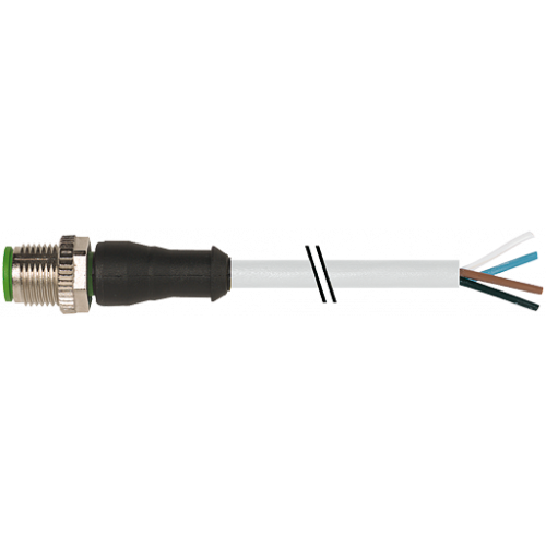 7002-12021-2141000 M12 male 0° A-cod. with cable V2A