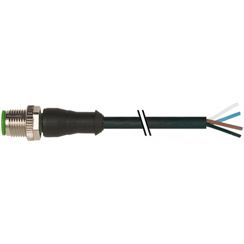 7080-12021-R030500 M12 male 0° with cable