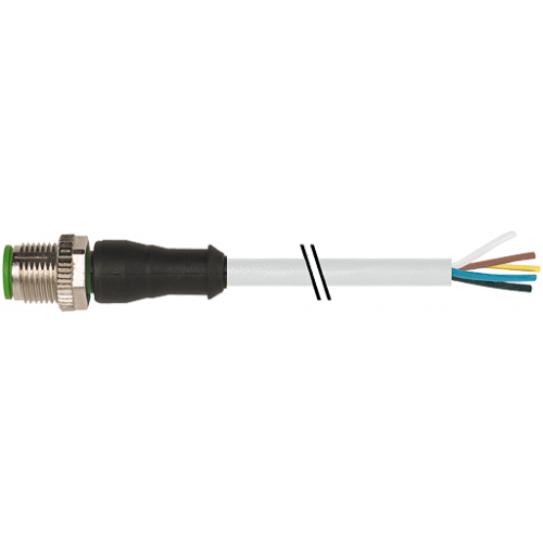 7002-12041-2150150 M12 male 0° A-cod. with cable V2A