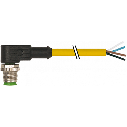 7700-12101-U040150 M12 male 90° A-cod. with cable