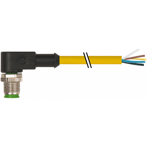 7700-12121-U050150 M12 male 90° A-cod. with cable