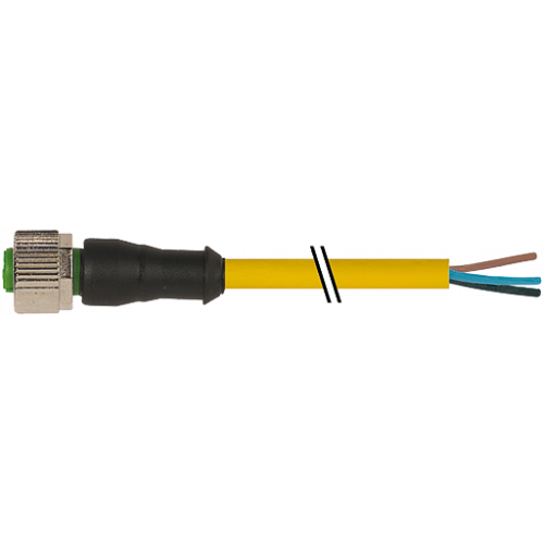 7700-12181-U030150 M12 female 0° A-cod. with cable