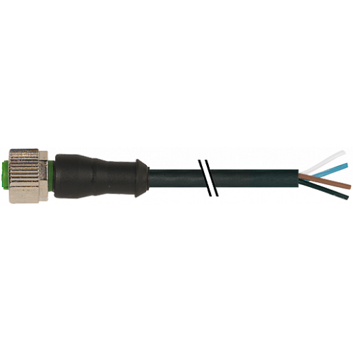 7356-12221-6540200 M12 female 0° with cable