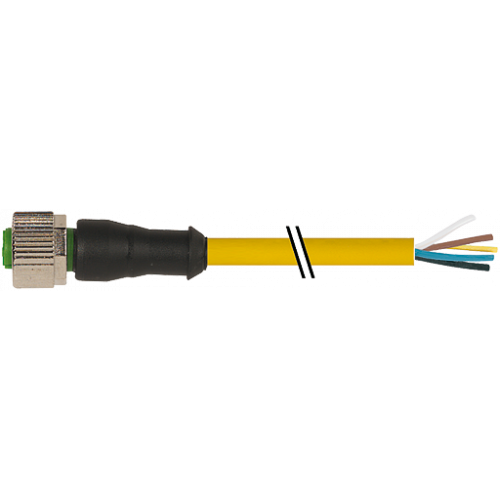 7700-12241-U050150 M12 female 0° A-cod. with cable