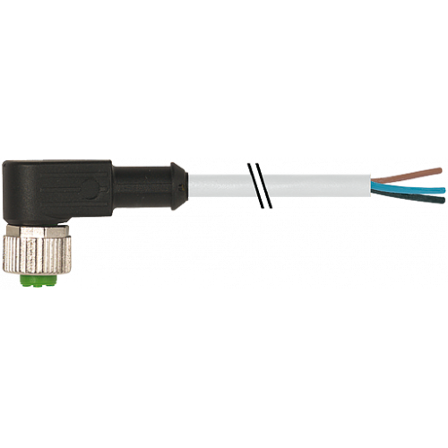 7000-12321-2133000 M12 female 90° A-cod. with cable