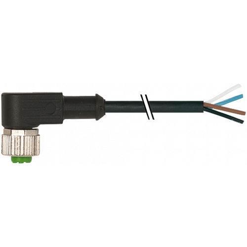 7356-12341-6340200 M12 female 90° with cable