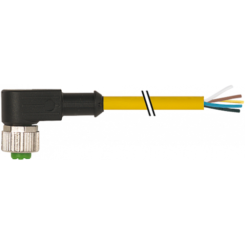 7002-12361-1260500 M12 female 90° A-cod. with cable V2A