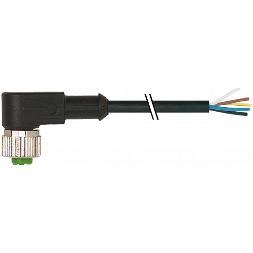 7356-12361-6350200 M12 female 90° with cable
