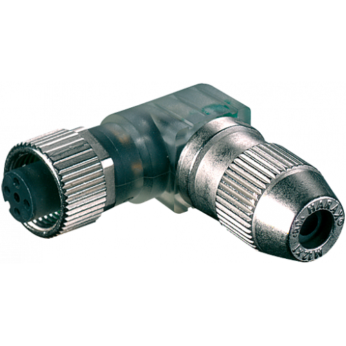 7356-12691-0000000 MOSA M12 female 90° 3LED field-wireable (IDC)