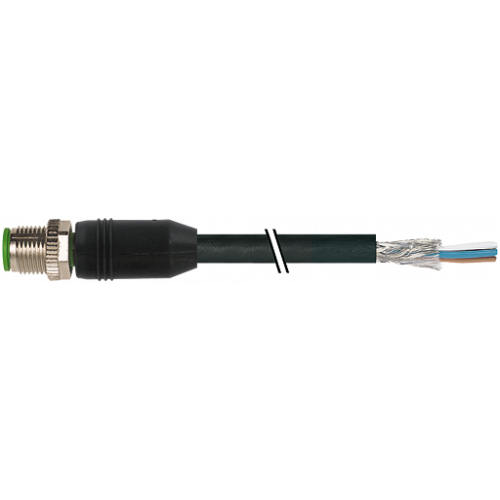 7080-13105-R660050 M12 male 0° A-cod. with cable