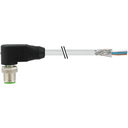 7000-13121-3170300 M12 male 90° A-cod. with cable shielded