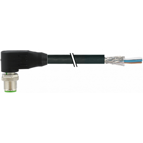 7000-13161-6430060 M12 male 90° A-cod. with cable shielded