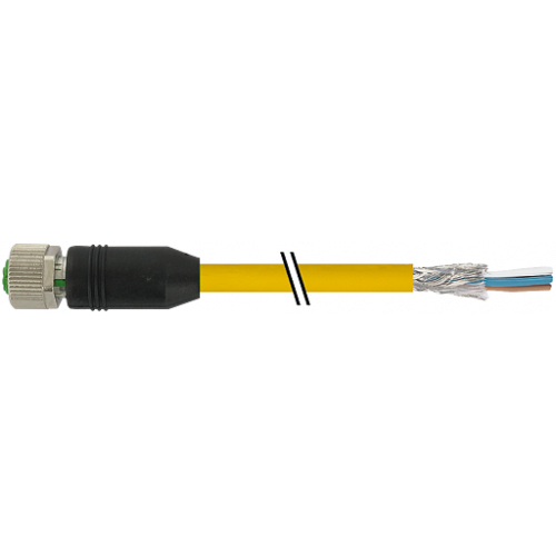 7000-15101-1380150 M12 female 0° with cable