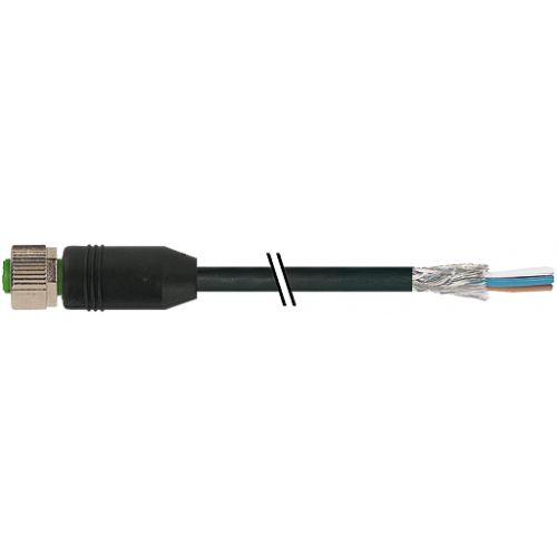 7080-13225-R660050 M12 female 0° A-cod. with cable