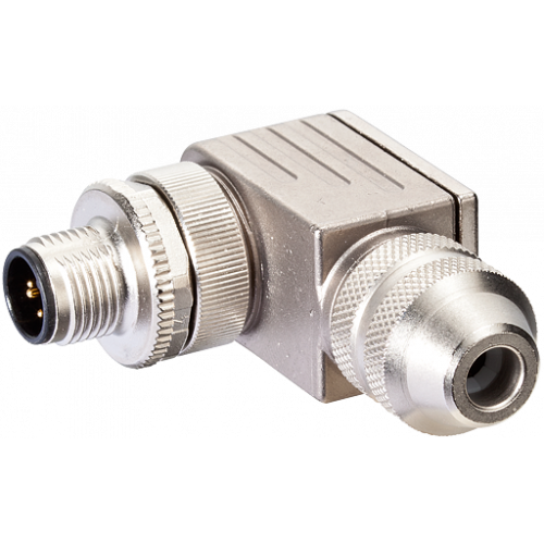 7000-13341-0000000 M12 MALE 90° SHIELDED WIREABLE SCREW TERM.