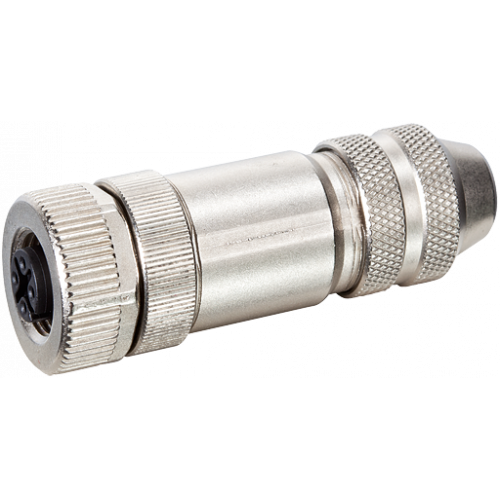 7000-13381-0000000 M12 FEMALE 0° SHIELDED WIREABLE SCREW TERM.
