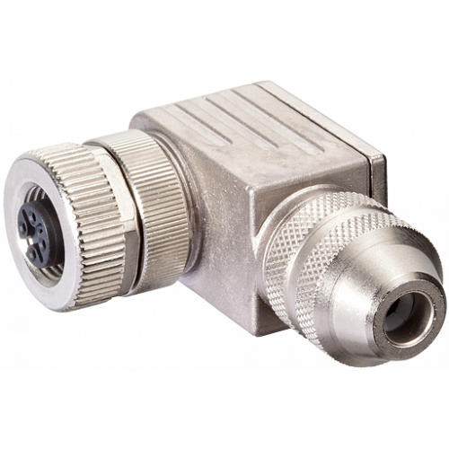 7000-13421-0000000 M12 FEMALE 90° SHIELDED WIREABLE SCREW TERM.