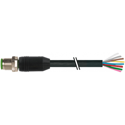 7356-17001-7220200 M12 male 0° with cable