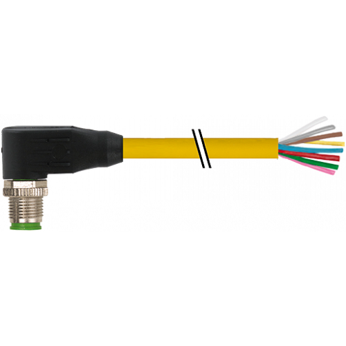 7700-17021-U0H0750 M12 male 90° with cable