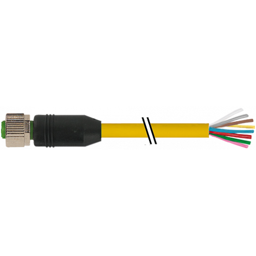 7700-17041-U0H0150 M12 female 0° with cable