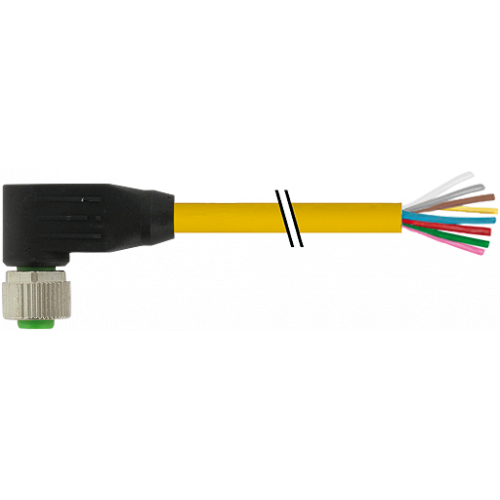7700-17061-U0H0150 M12 female 90° with cable