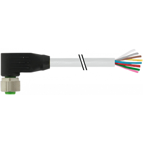 7700-17061-U2H0500 M12 female 90° with cable