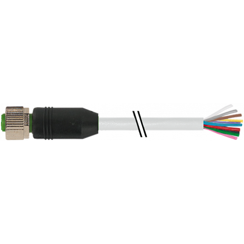 7000-19041-3010030 M12 female 0° A-cod. with cable