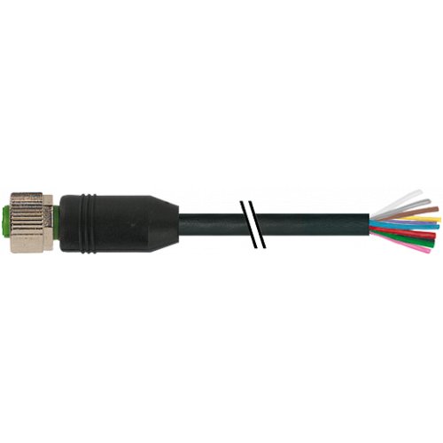 7000-19041-7021500 M12 female 0° A-cod. with cable