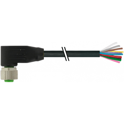 7000-19061-7020060 M12 female 90° A-cod. with cable