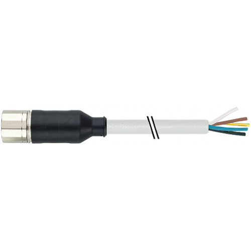 7000-23231-3880500 M23 female 0° with cable