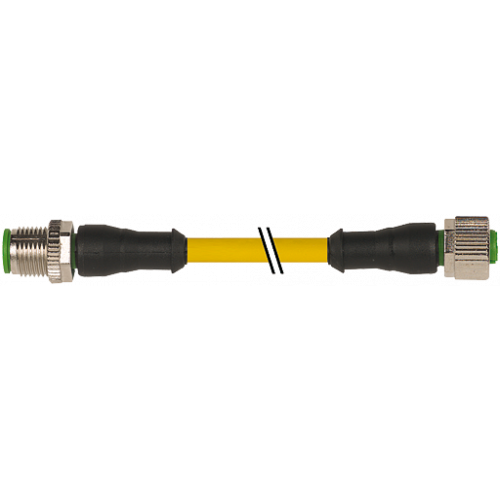 7700-40021-U040030 M12 male 0° / M12 female 0° A-cod.