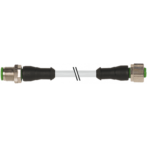7004-40041-2150500 M12 male 0° / M12 female 0° A-cod. V4A