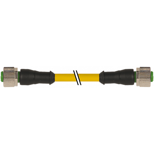 7000-40051-1260300 M12 female 0° / M12 female 0° A-cod.