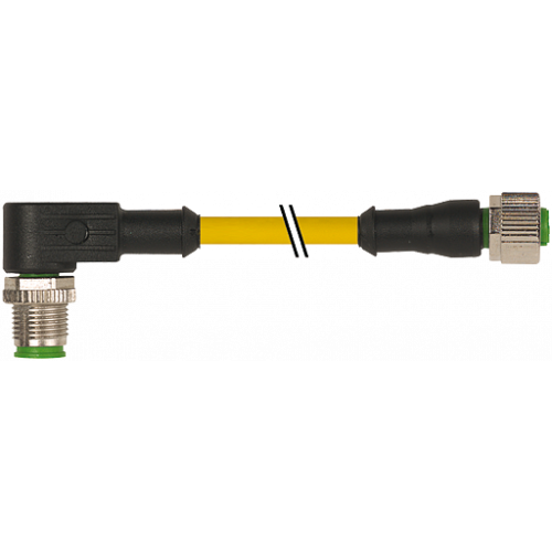 7700-40201-U040030 M12 male 90° / M12 female 0° A-cod.
