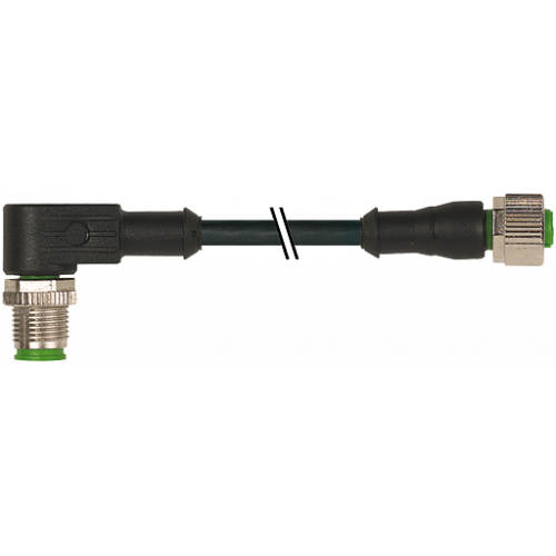 7000-40201-6541300 M12 male 90° / M12 female 0° A-cod.