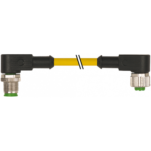 7700-40241-U030030 M12 male 90° / M12 female 90° A-cod.