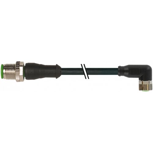 7004-40601-6300150 M12 male 0° / M8 female 90° A-cod. V4A