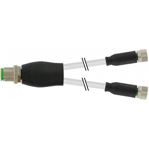 7999-40821-2530030 M12 Y-DISTRIBUTOR / M8 FEMALE 0°