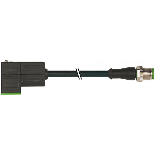 7000-41081-6160500 M12 male 0° A-cod. / MSUD valve plug C-8mm