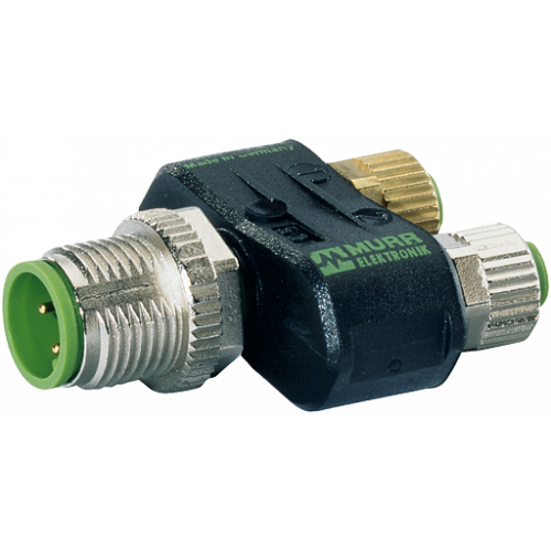 7000-41211-0000000 T-COUPLER SLIMLINE M12 MALE / 2X M8 FEMALE