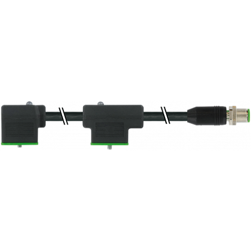 7000-41611-6170100 M12 male 0° A-cod. / MSUD double valve A-18mm