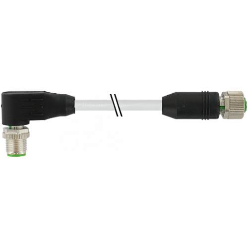 7700-48031-U2H0030 M12 male 90° / M12 female 0° A-cod.