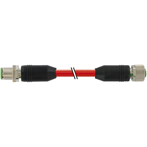 7000-48001-7180100 M12 male 0° / M12 female 0° A-cod.